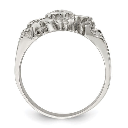 Sterling Silver Men's Nugget Ring Size 11