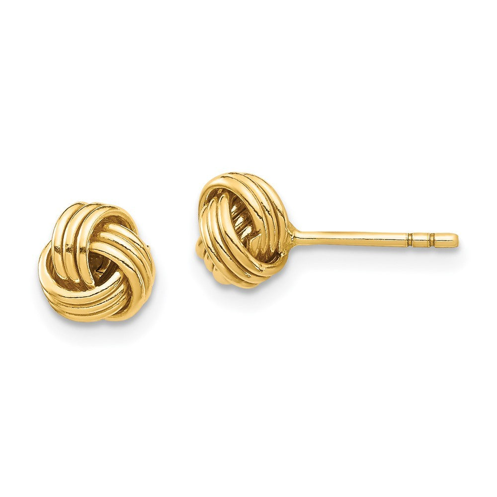 14k Yellow Gold Love Knot Earring