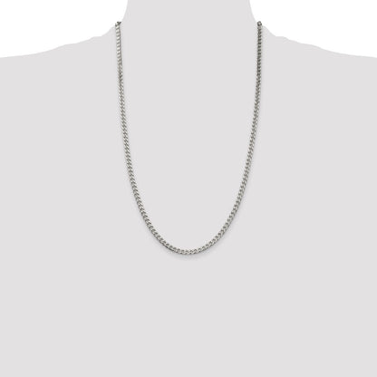 Sterling Silver Polished 3.5mm Curb Chain
