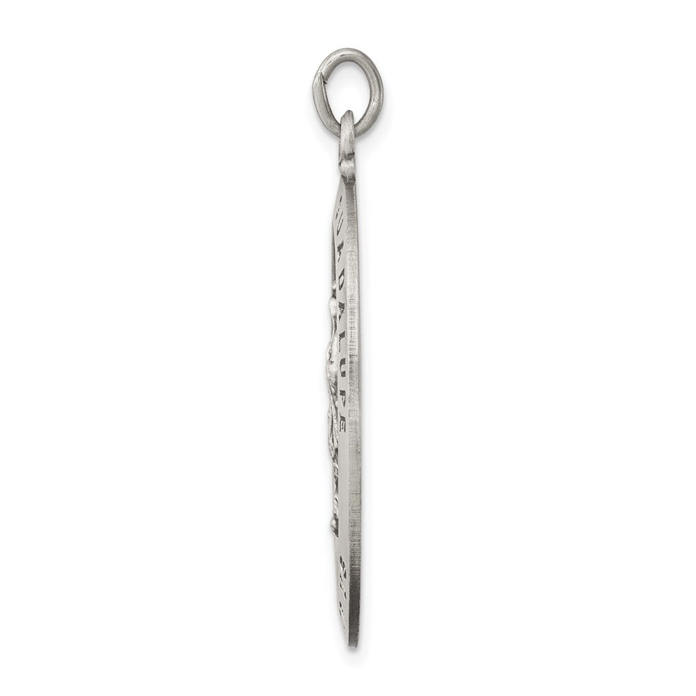Sterling Silver Antiqued Our Lady of Guadalupe Medal