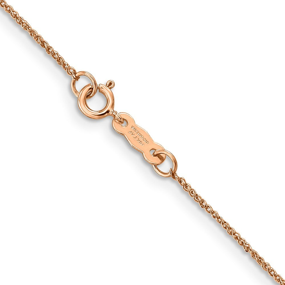 14K Rose Gold 18 inch .7mm Ropa Chain Necklace