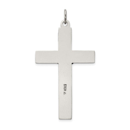 Sterling Silver Antiqued INRI Crucifix Pendant Holiday Gift for Women