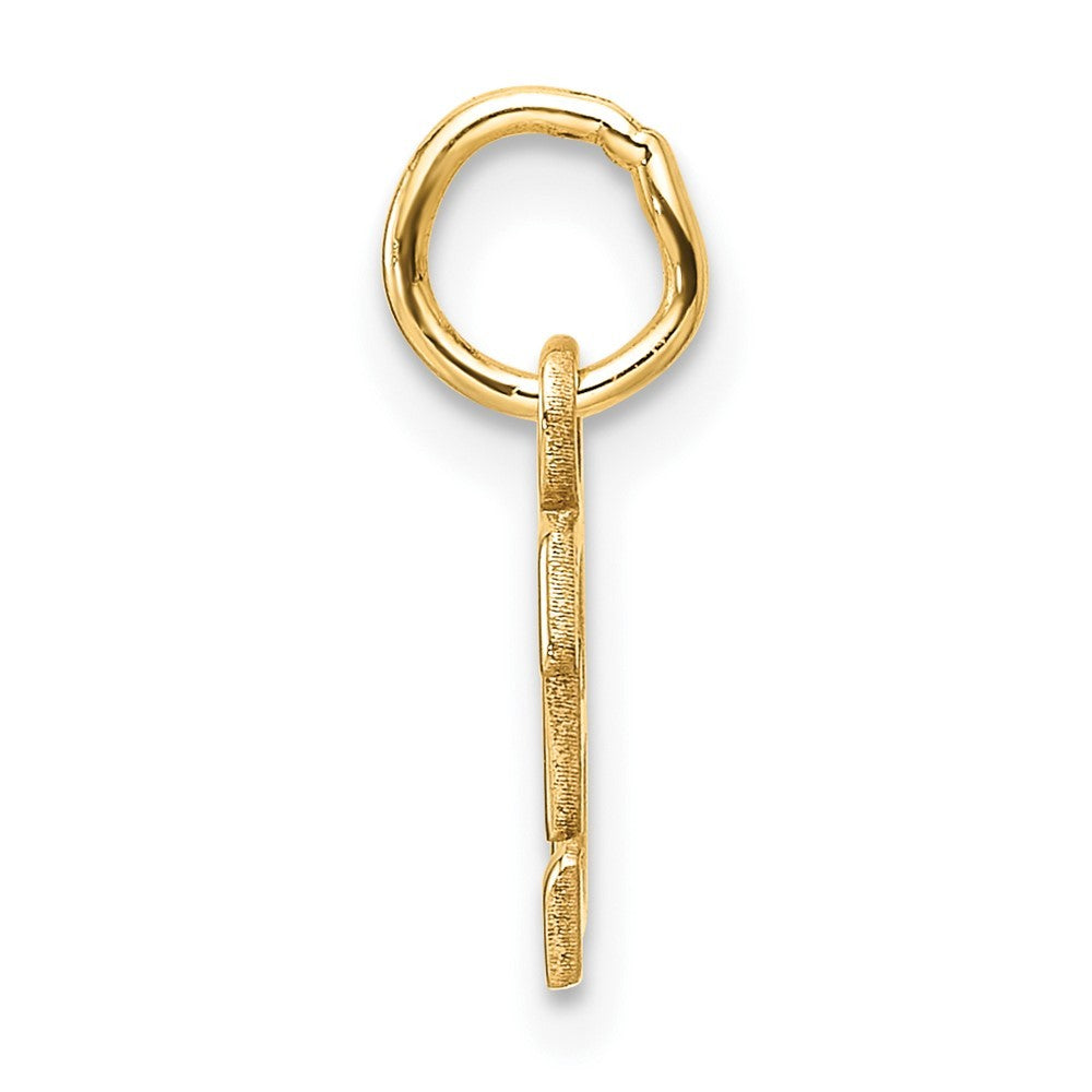 14k Yellow Gold Cutout Letter E Initial Pendant