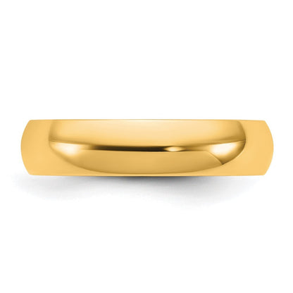 14K Yellow Gold 4.5mm LTW Comfort Fit Band Size 9