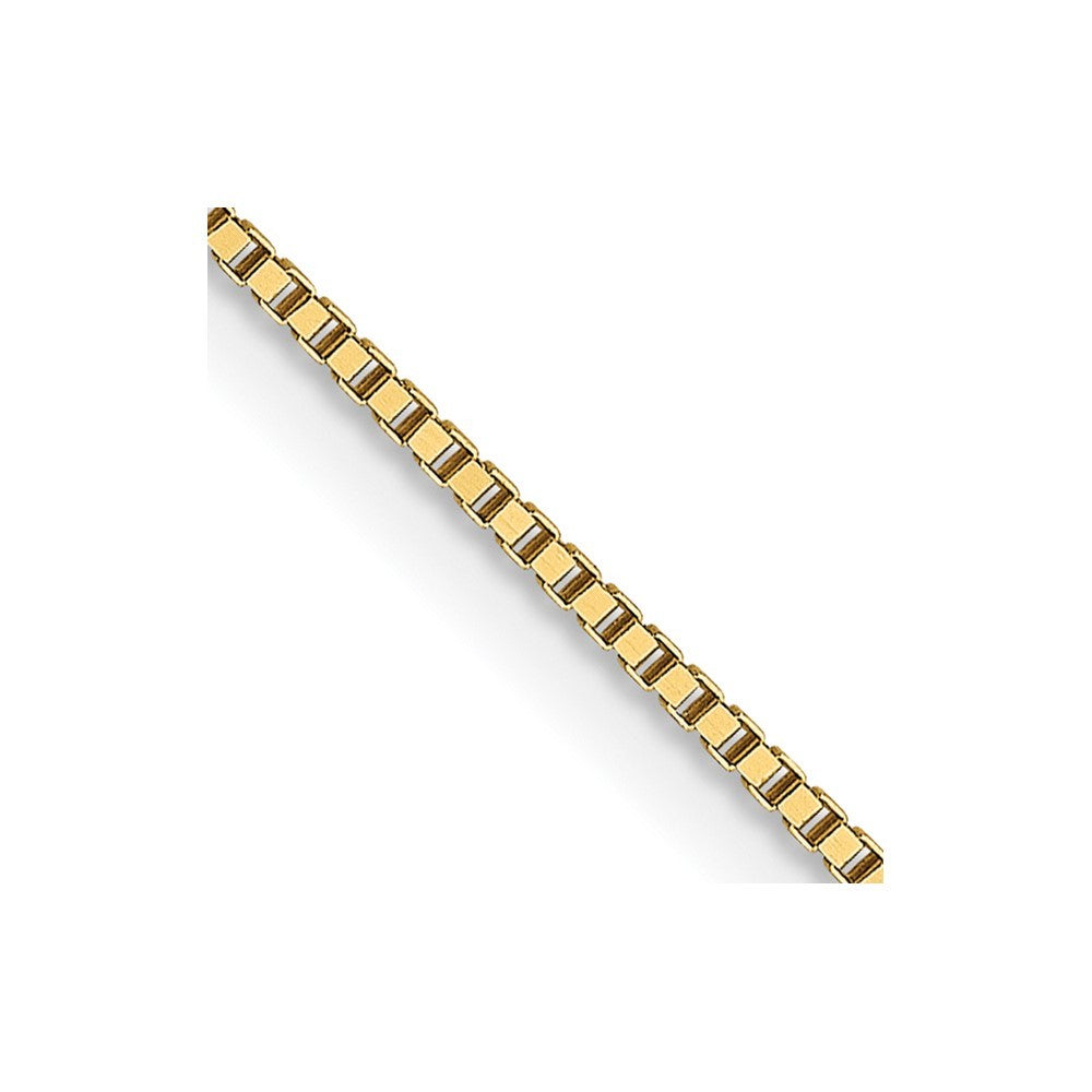 18K Yellow Gold 16 inch .7mm Box Chain Necklace