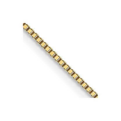 18K Yellow Gold 16 inch .7mm Box Chain Necklace