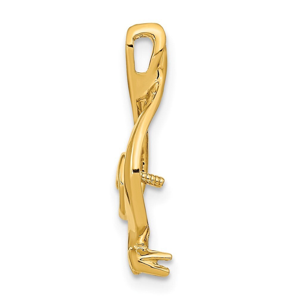 14k Yellow Gold Pearl Pendant Mounting for Women