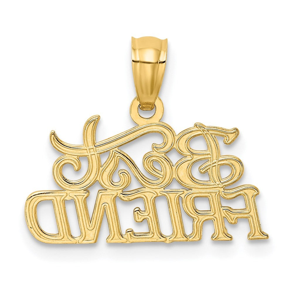 14k Yellow Gold BEST FRIEND Pendant