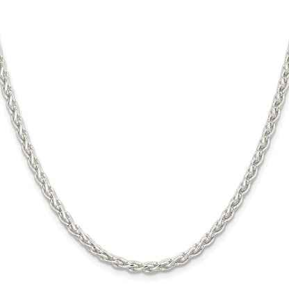 Sterling Silver 3.7mm Round Spiga Chain