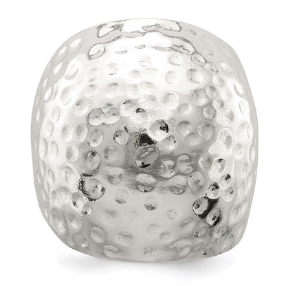 Sterling Silver Textured Dome Ring Size 7