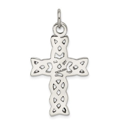 Sterling Silver Antiqued Celtic Cross Pendant Holiday Gift for Women
