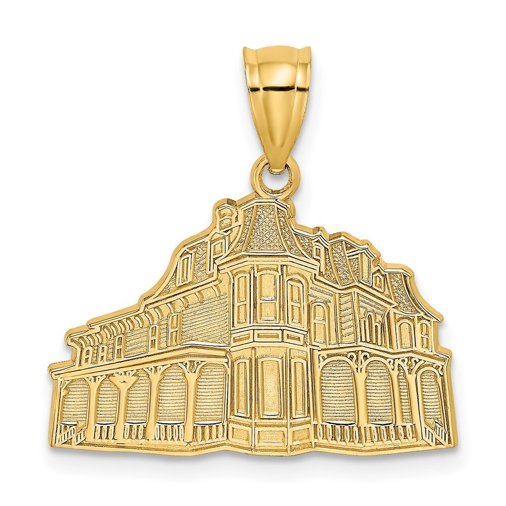 14k Yellow Gold The QUEEN VICTORIA - CAPE MAY, NJ Charm Pendant for Women