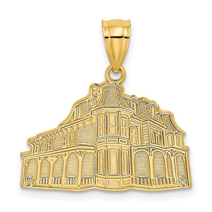 14k Yellow Gold The QUEEN VICTORIA - CAPE MAY, NJ Charm Pendant for Women