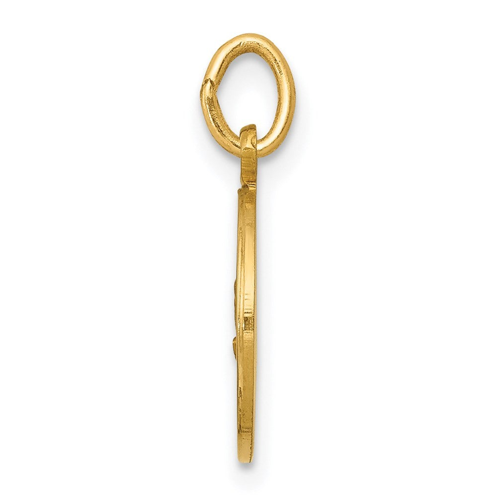 14k Yellow Gold Our Lady of Fatima Medal Charm Pendant