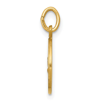 14k Yellow Gold Our Lady of Fatima Medal Charm Pendant