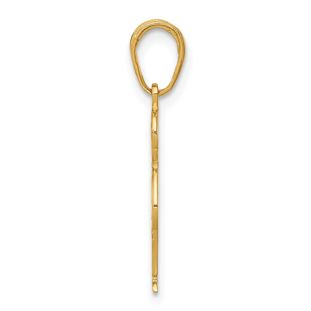 14k Yellow Gold Boy with Hands in Pocket Pendant for Women