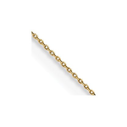 14k Yellow Gold 18 inch .75mm Cable Pendant Chain Necklace