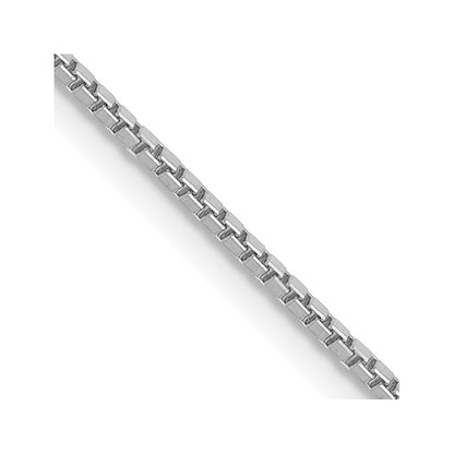 14K White Gold 16 inch 1.05mm Box Chain Necklace