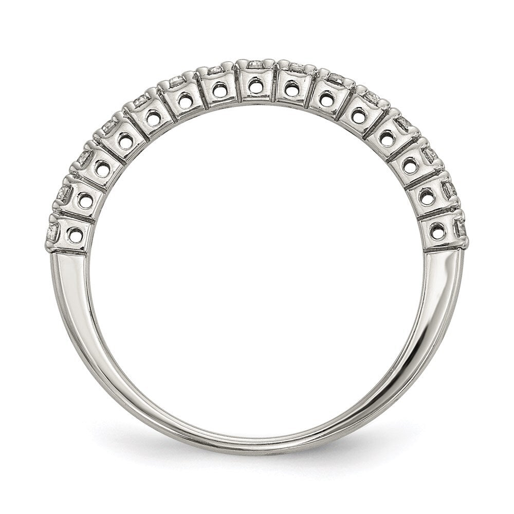 Sterling Silver Cubic Zirconia Ring Size 6