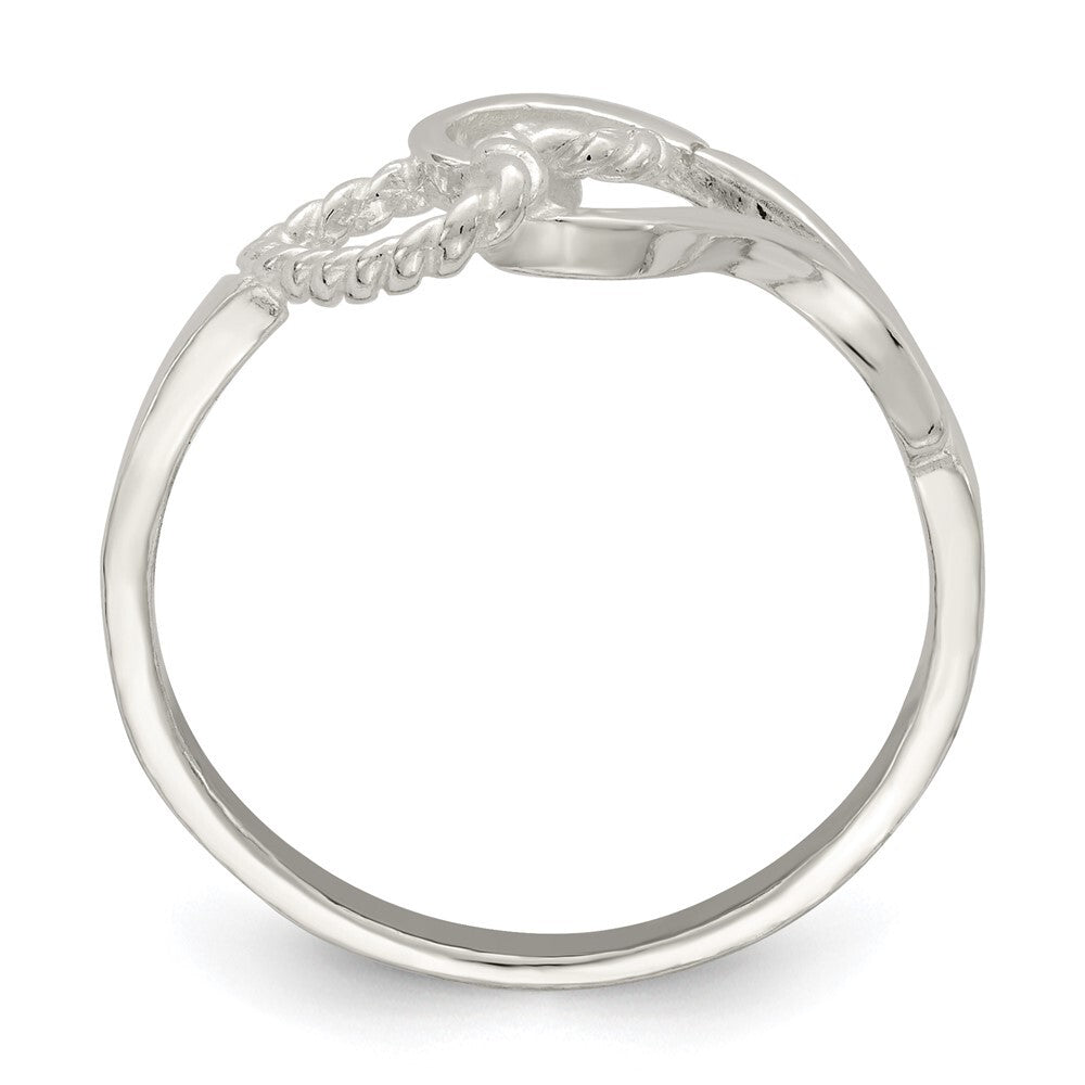 Sterling Silver Heart Ring Size 8