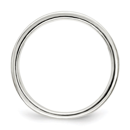 Sterling Silver 8mm Flat with Rope Edge Size 11 Band