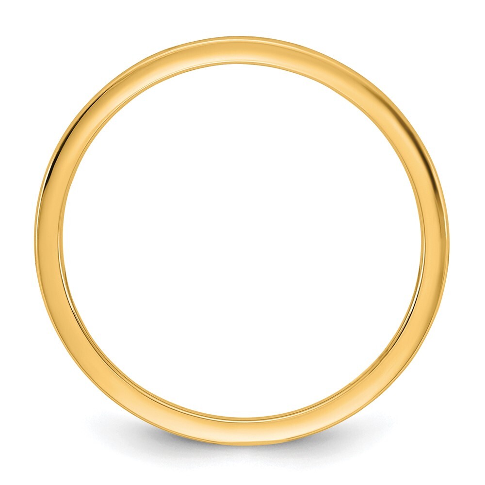 14K Yellow Gold 1mm LTW Comfort Fit Band Size 9