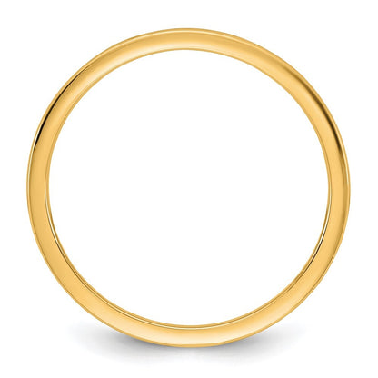 14K Yellow Gold 1mm LTW Comfort Fit Band Size 9
