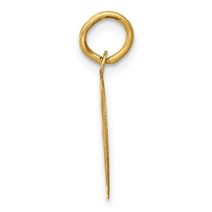 14k Yellow Gold GRADUATION DAY Charm Pendant for Women