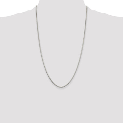 Sterling Silver 2mm Diamond-cut Snake Chain
