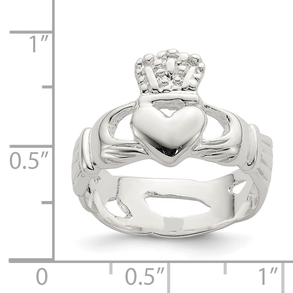 Sterling Silver Claddagh Ring Size 6