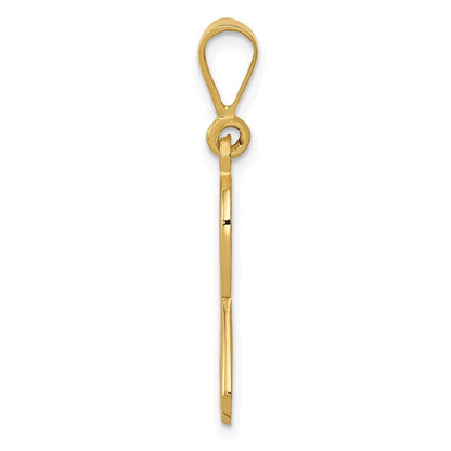 14k Yellow Gold Awareness Pendant