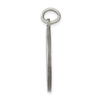Sterling Silver Antiqued Saint Luke Medal Pendant Holiday Gift for Women