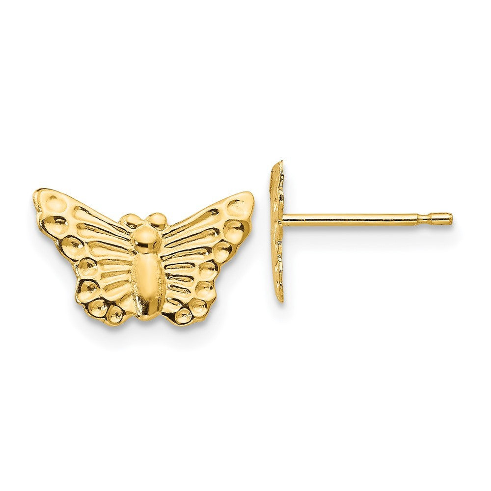 14k Yellow Gold Madi K Butterfly Post Earrings