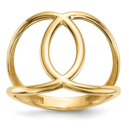 14K Yellow Gold Gold Polished Ring Size 7