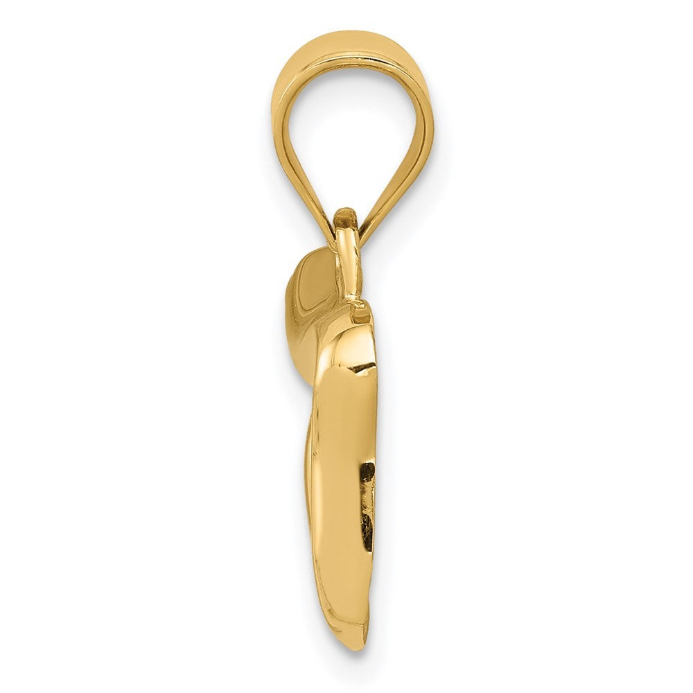 14k Yellow Gold Chai Charm