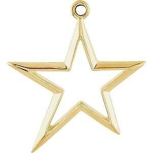 10k Yellow Gold Star Pendant for Women