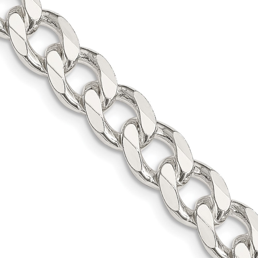 Sterling Silver 8.3mm Curb Chain Necklace