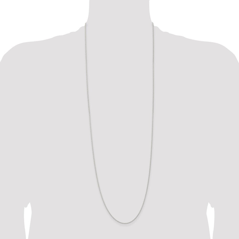 Sterling Silver 1.3mm Solid Rope Chain