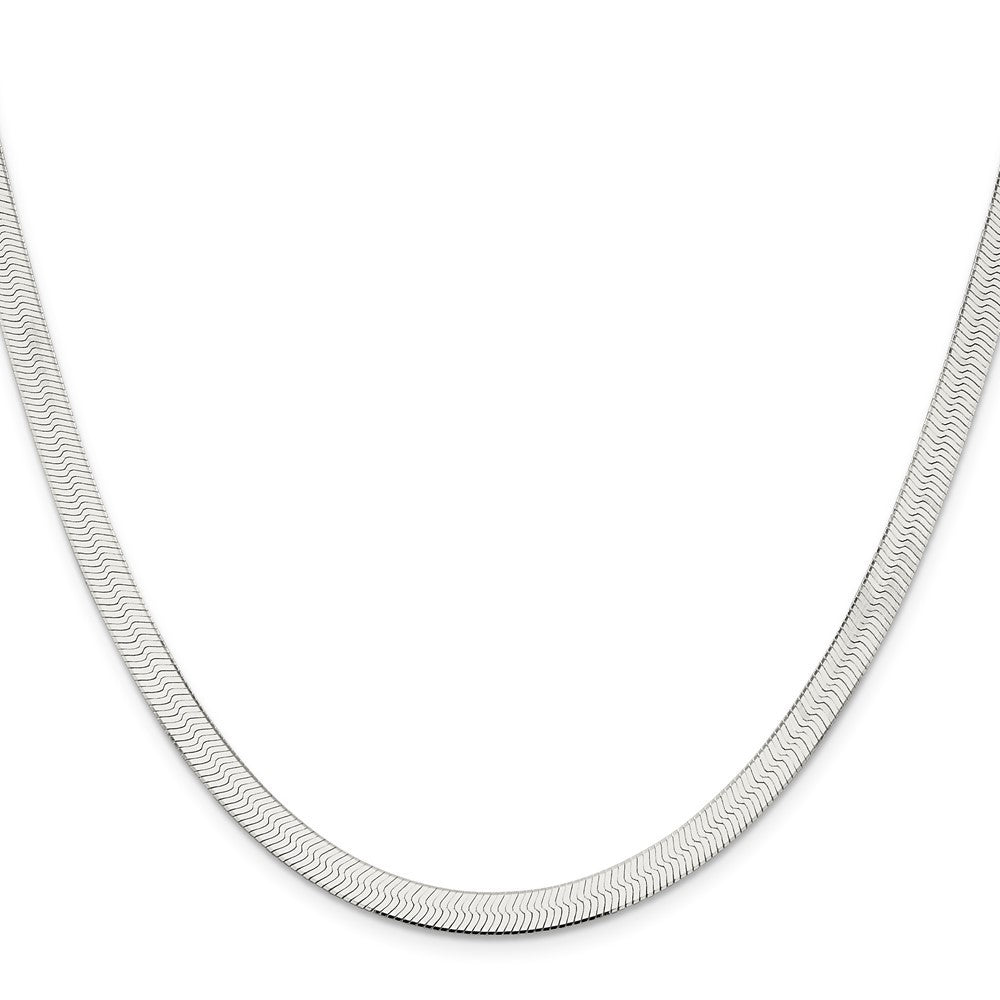 Sterling Silver 5.25mm Magic Herringbone Chain Necklace