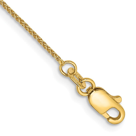 14k Yellow Gold 6 inch .85mm Spiga Bracelet