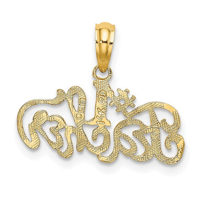 14k Yellow Gold #1 TEACHER Charm