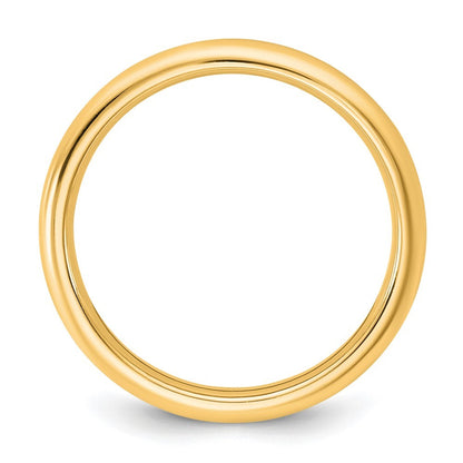 14k Yellow Gold 2.5mm Standard Comfort Fit Band Ring Size 7