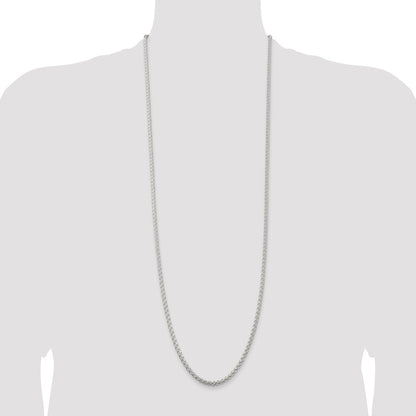 Sterling Silver 3mm Round Spiga Chain