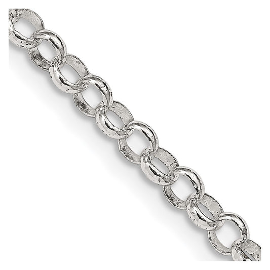 Sterling Silver 4mm Rolo Chain Necklace