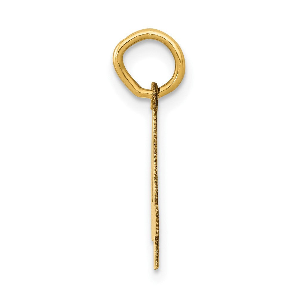 14k Yellow Gold Small Polished Number 4 Charm