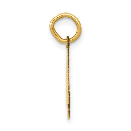 14k Yellow Gold Small Polished Number 4 Charm