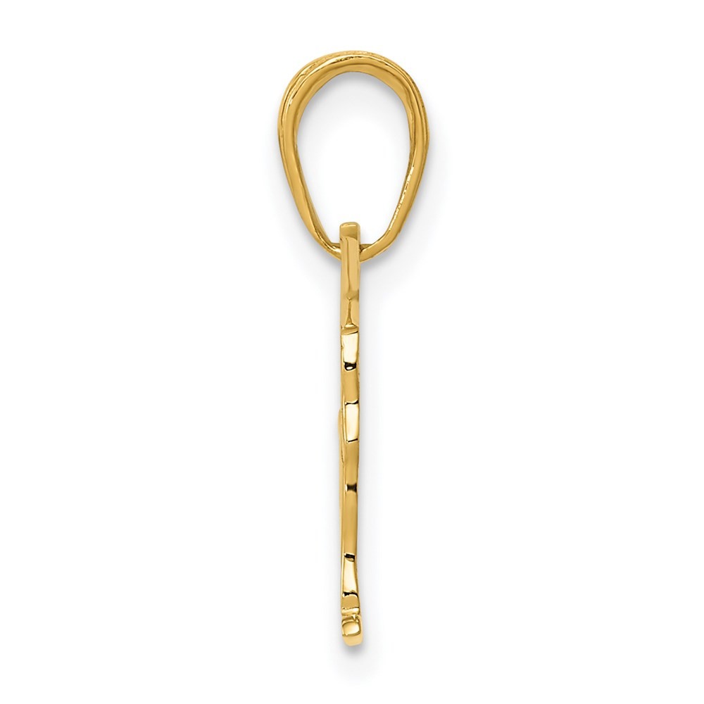 14k Yellow Gold Gymnastics Pendant