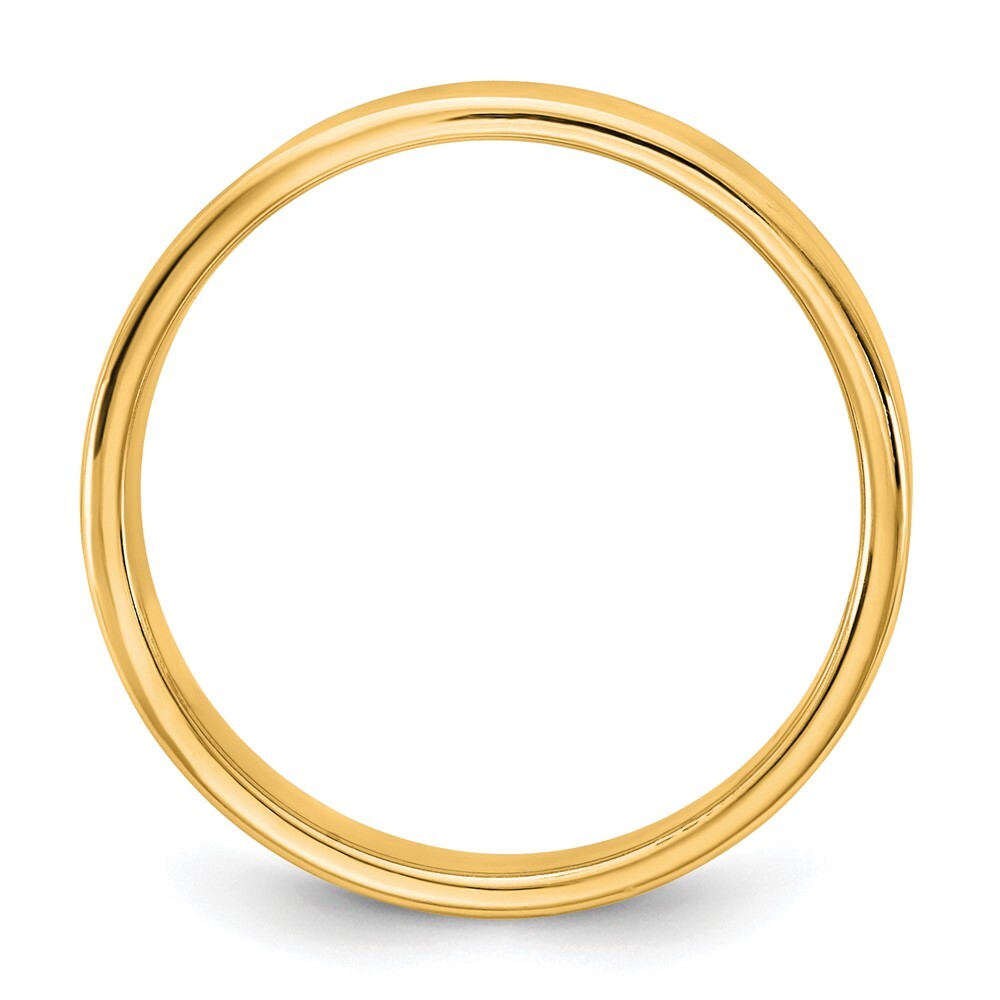 14K Yellow Gold 4.5mm LTW Flat Band Size 8