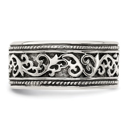 Sterling Silver Antiqued Band Size 8