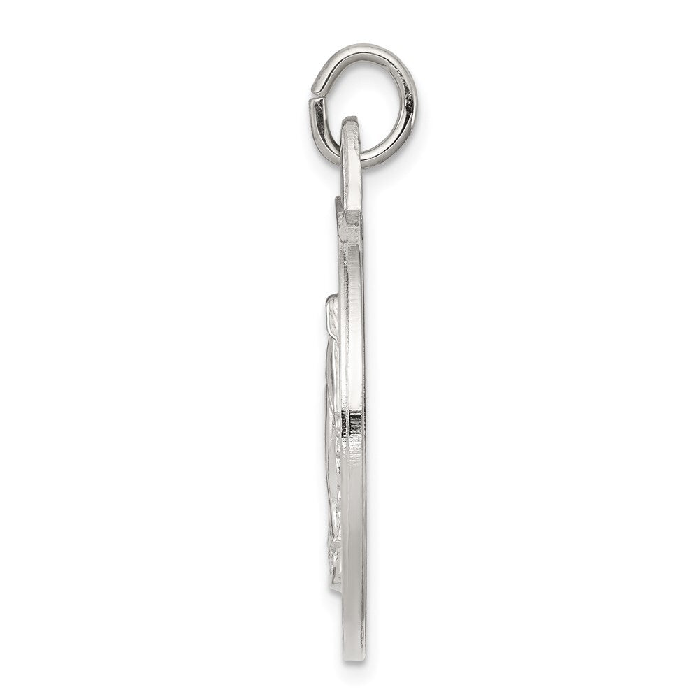 Sterling Silver Miraculous Medal Pendant Holiday Gift for Women